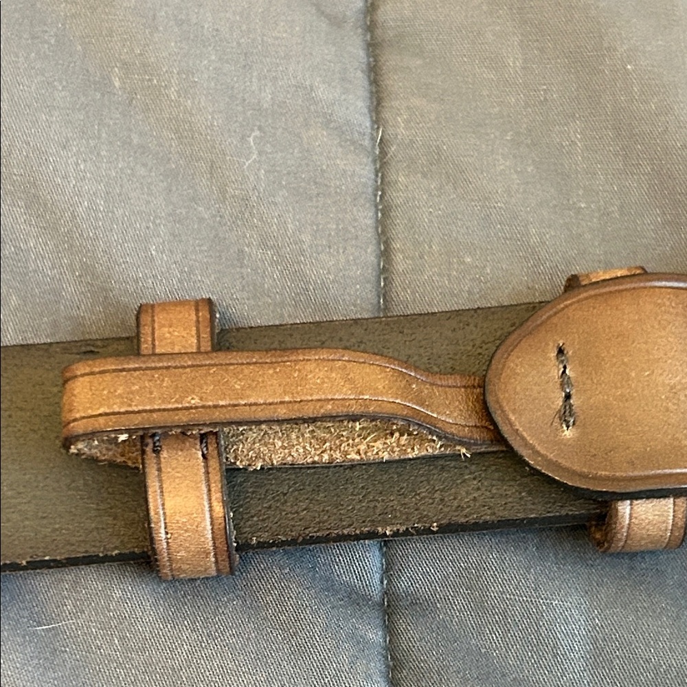 Coach Tan Leather Men's Belt - Picture 4 of 6